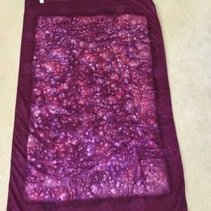Surface purple polyester scarf - 66" x 38" - NWT